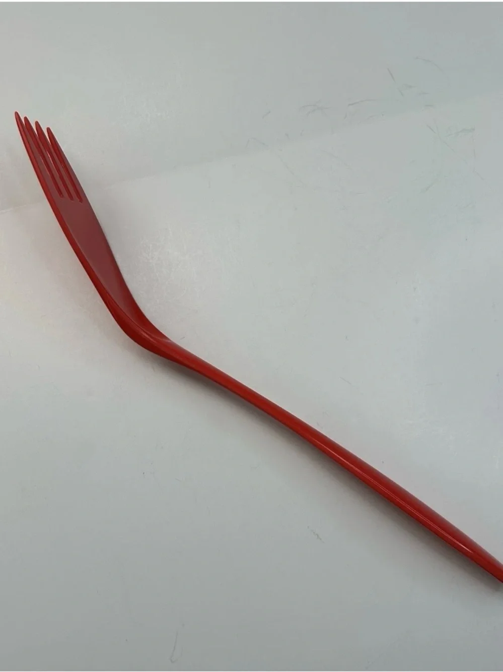 Mepal Rosti Design Melamine Vtg Serving Fork Red 2530 Hutzler Denmark 12” Retro